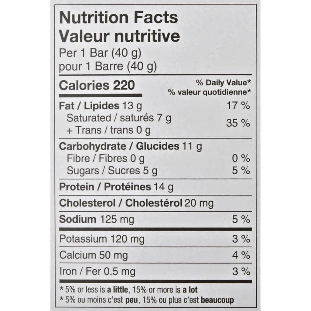 Nutrition facts
