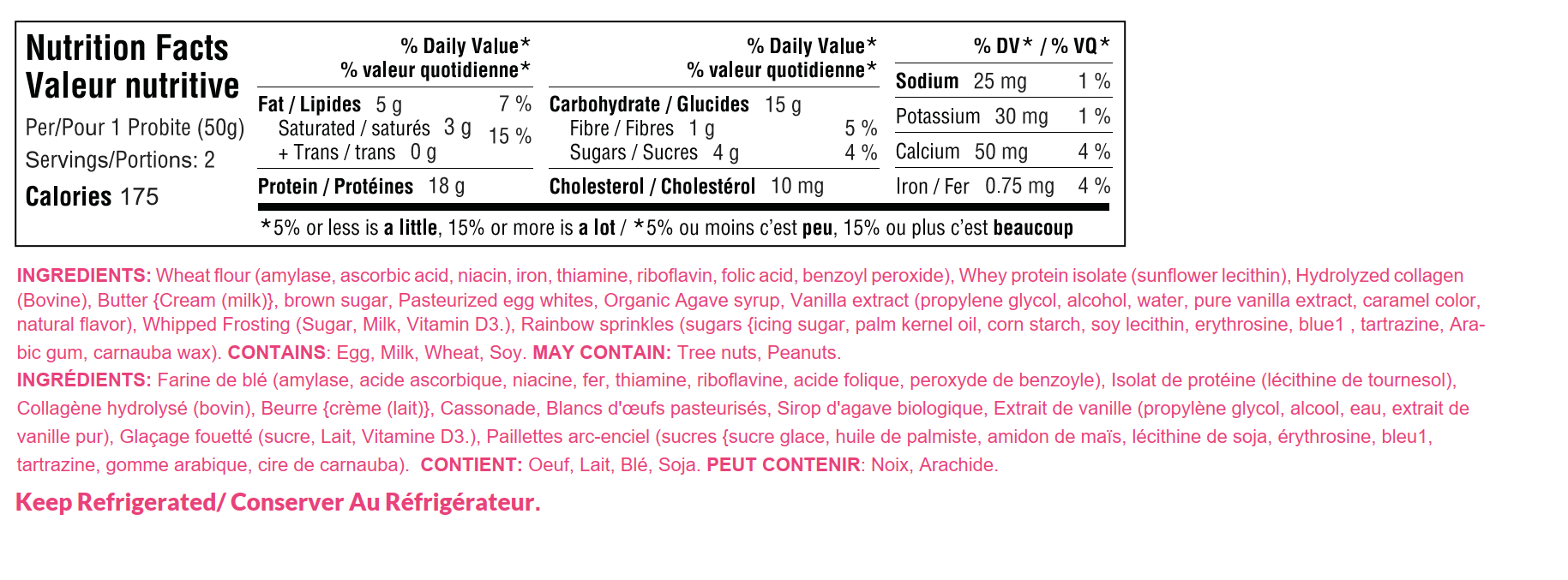 Nutrition facts