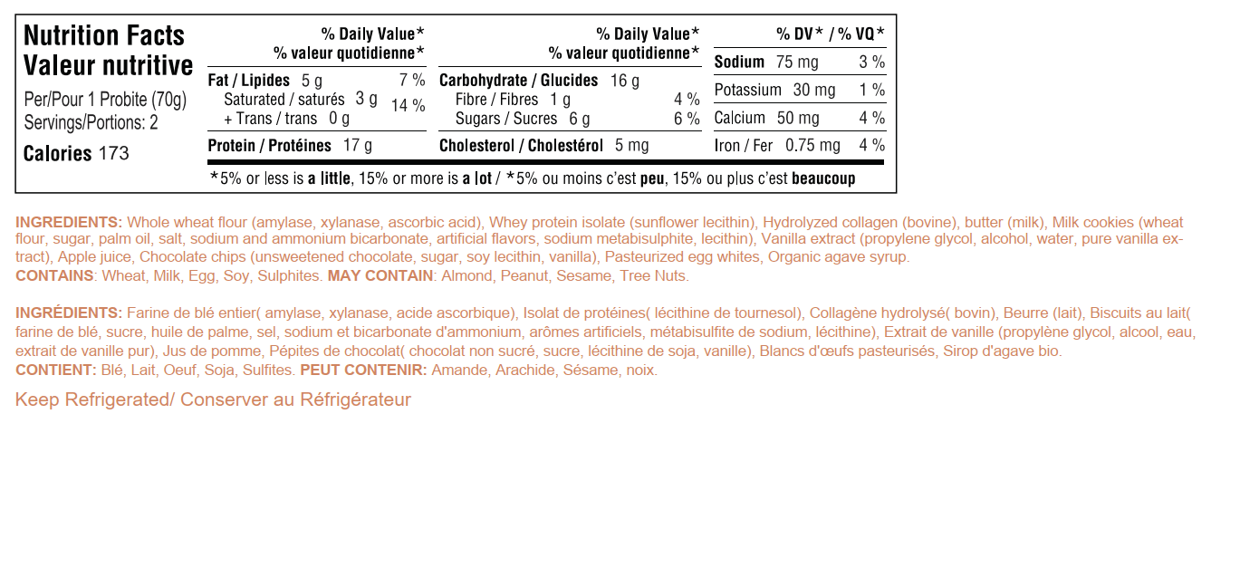 Nutrition facts