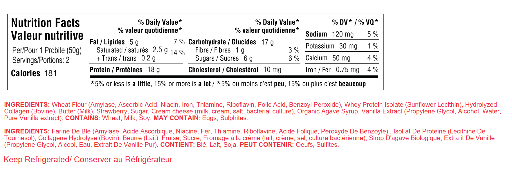 Nutrition facts