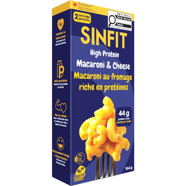 SINFIT High Protein Mac & Cheese 164 Grams / 2 Servings